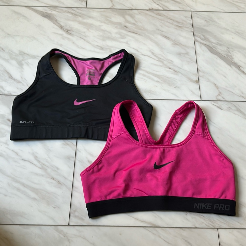 Pink Set of Nike Sports Bras